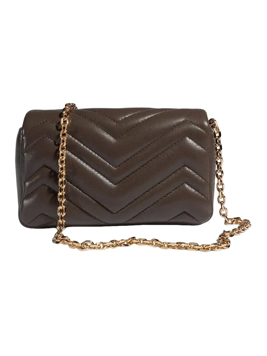 Сумка женская кросс-боди Gucci GG Marmont — изображение 4 из 5, коричневый