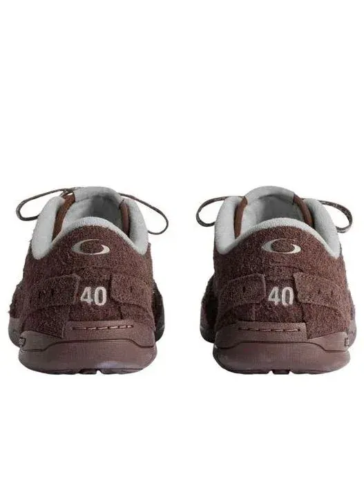 Сумка Balenciaga Hamptons Suede 'Brown' — 5
