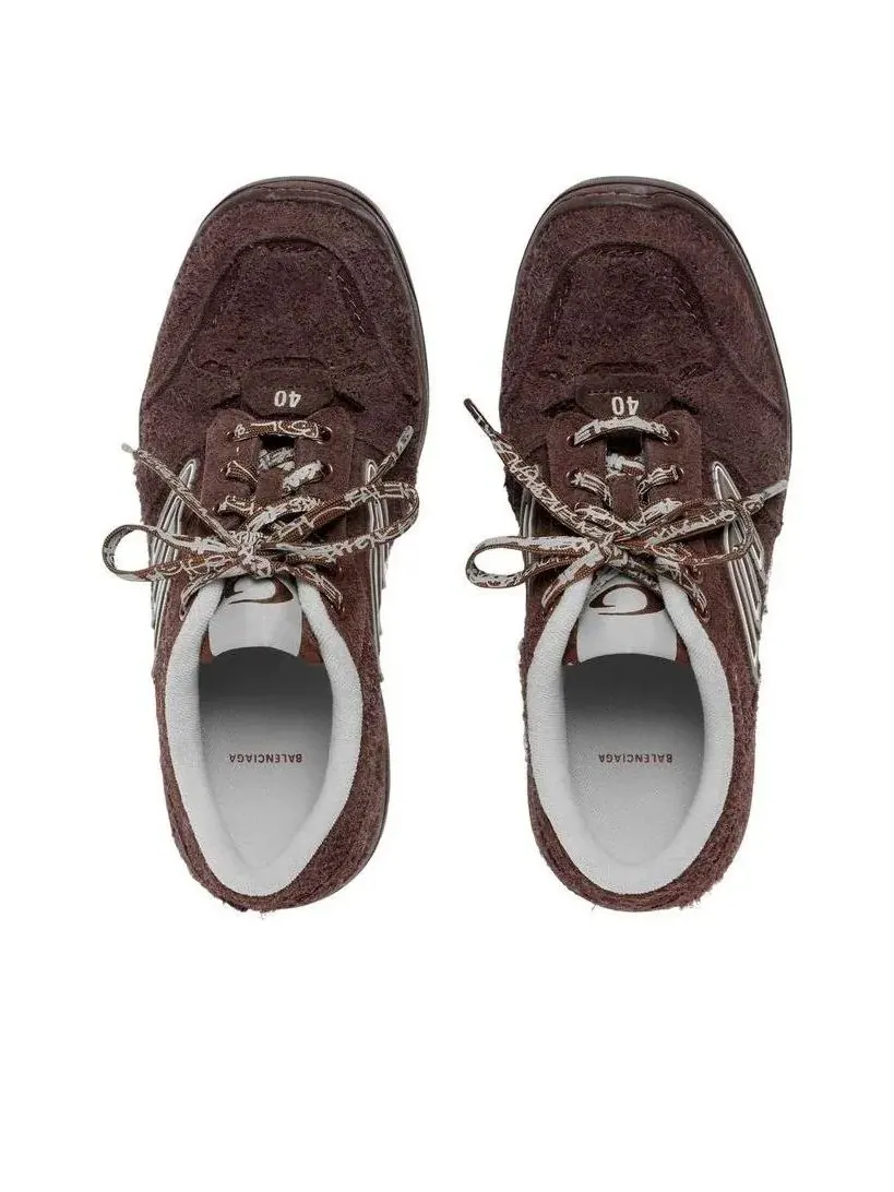 Сумка Balenciaga Hamptons Suede 'Brown' — 6