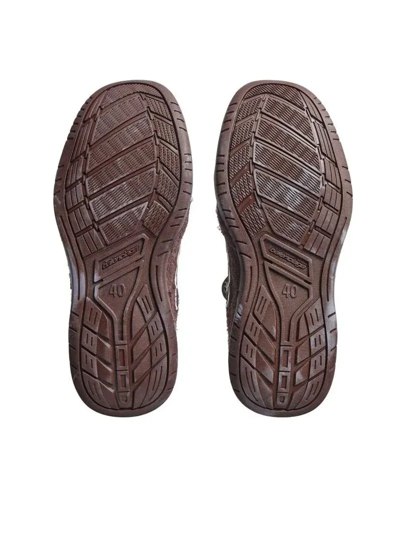 Сумка Balenciaga Hamptons Suede 'Brown' — 7