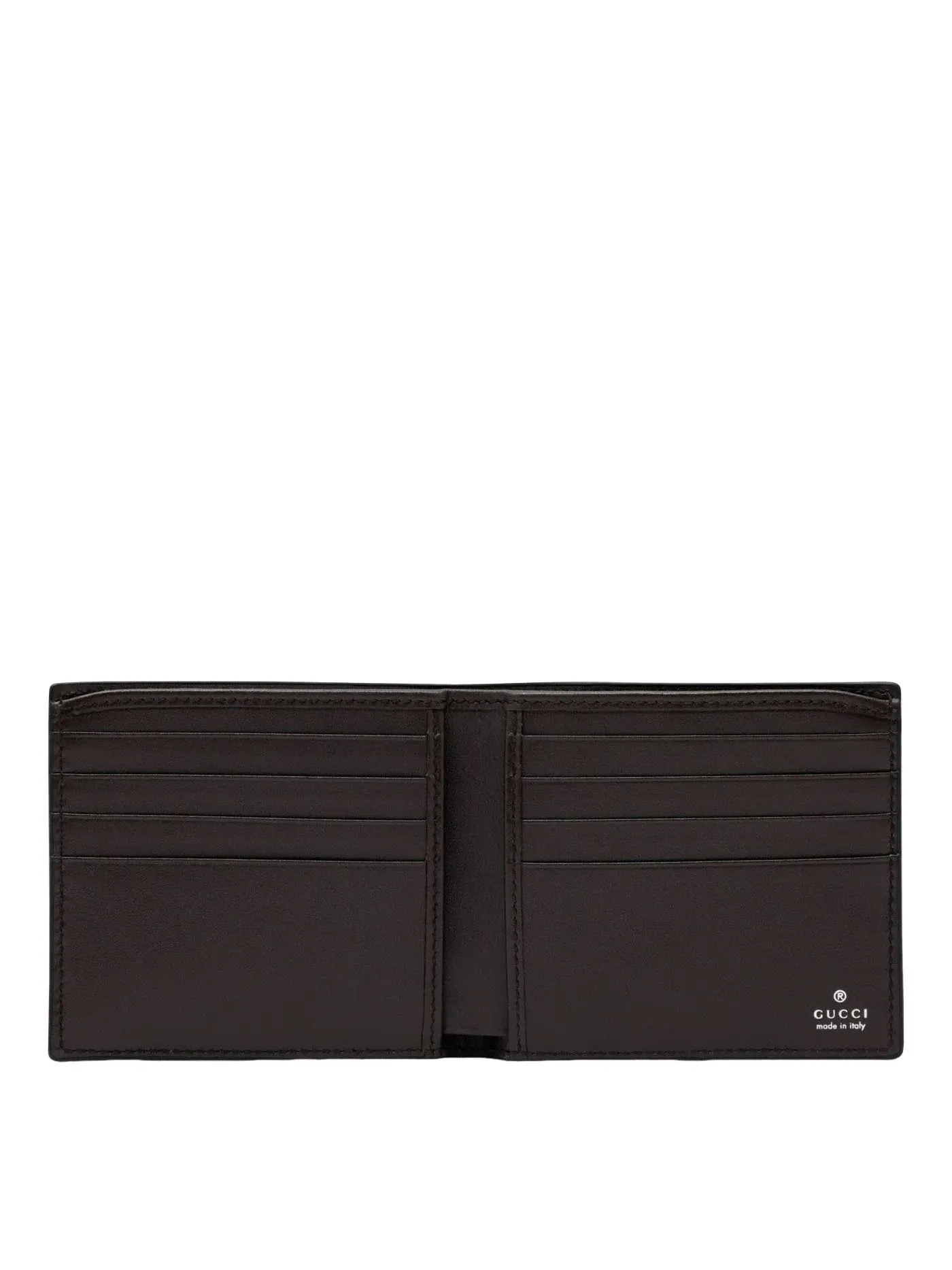 Кошелек Gucci 25 Bi-Fold Wallet с пряжкой в виде конской уздечки — изображение 2 из 4, коричневый
