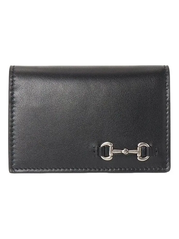 Футляр для карт Gucci 25 Horsebit Long Card Case 'Black' — изображение 1 из 5, черный