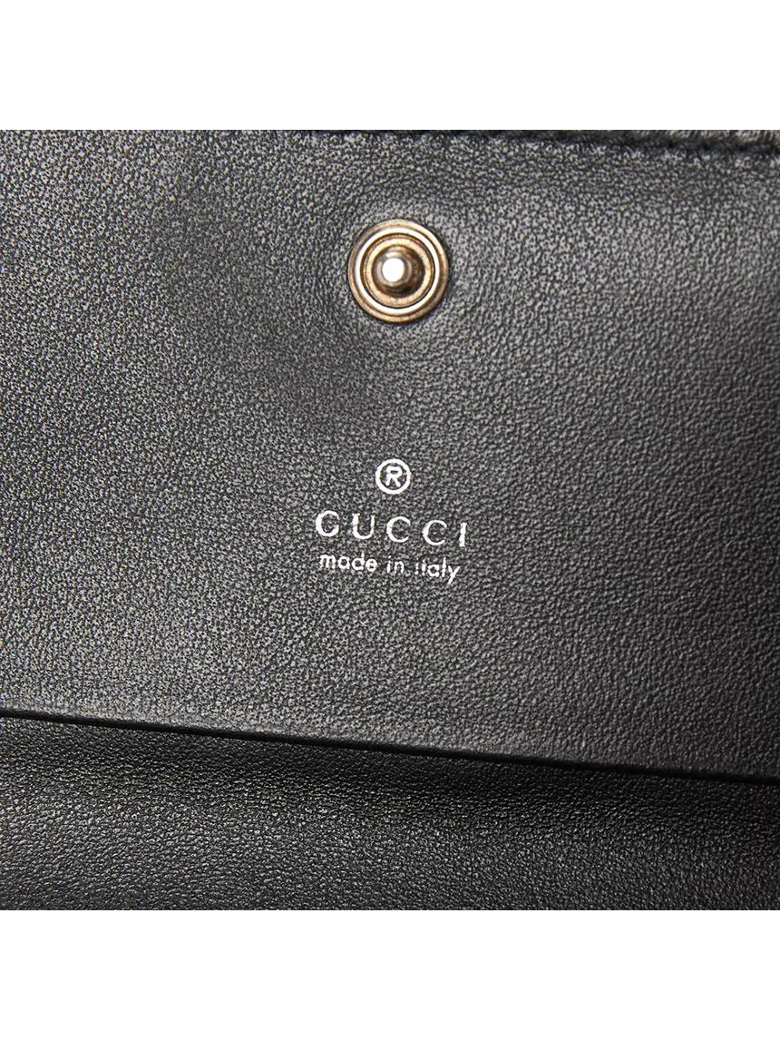 Футляр для карт Gucci 25 Horsebit Long Card Case 'Black' — изображение 4 из 5, черный