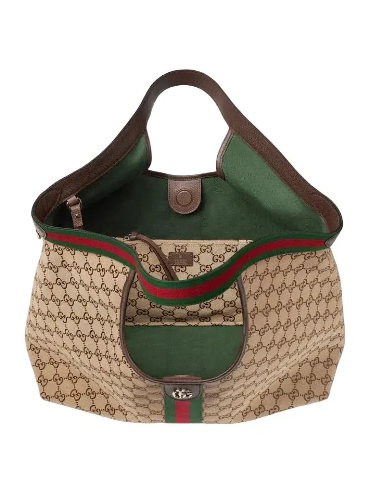 Сумка женская шоппер холст Gucci Giglio — 5