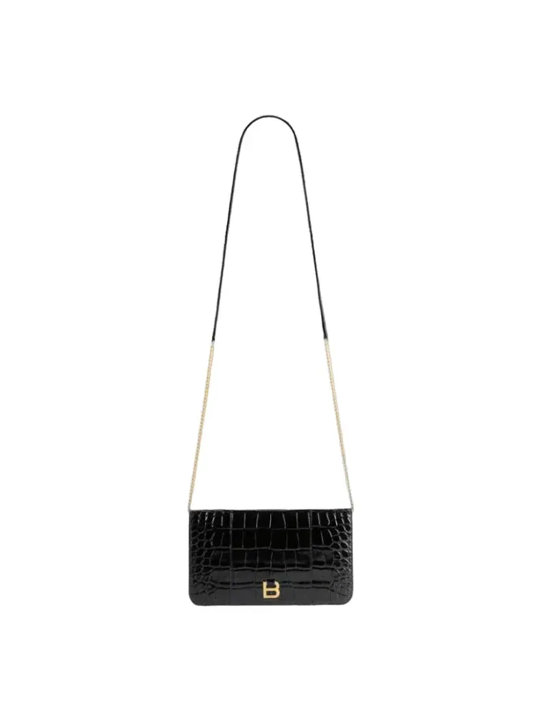 Сумка женская клатч Balenciaga Hourglass 8661262ABWD1000 — изображение 1 из 5, черный