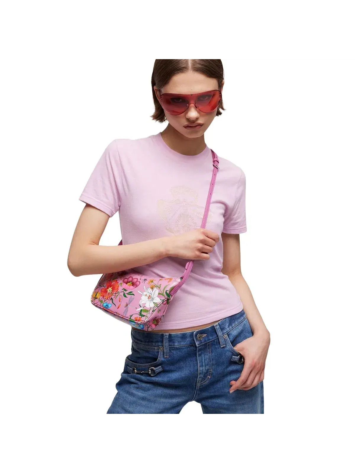 Сумка женская кросс-боди Gucci Lady Lunetta — изображение 7 из 9, розовый