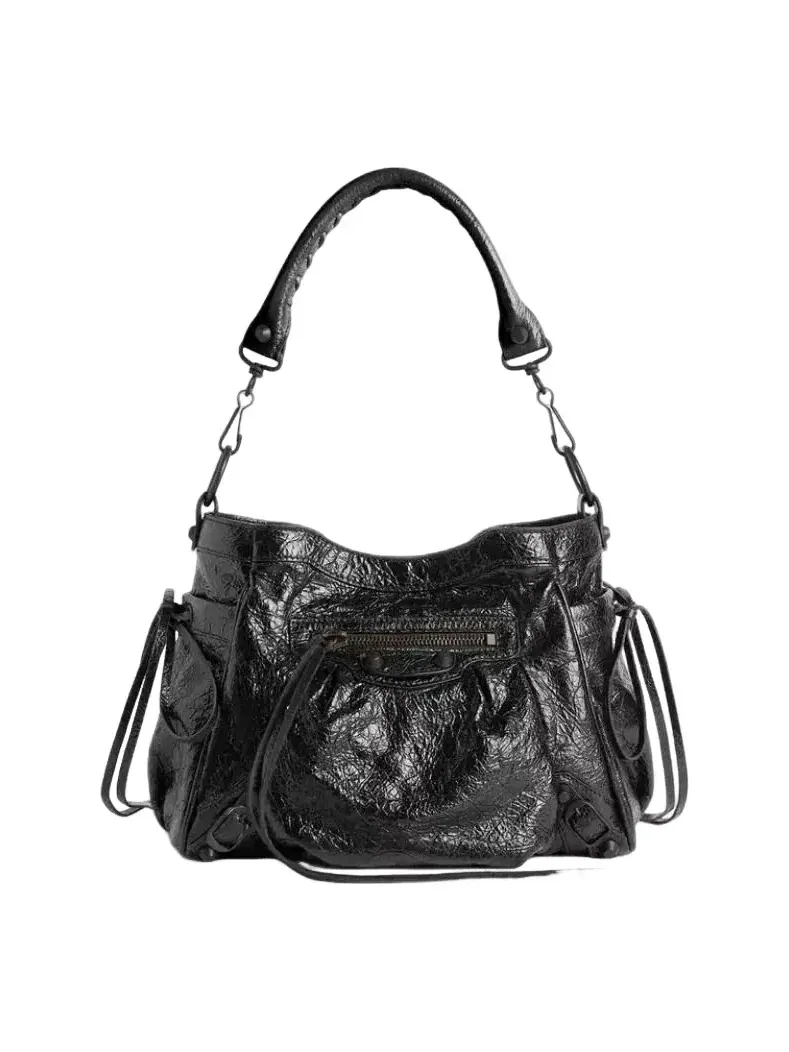 Сумка-ведро женская малая ведро высококачественная кожа Balenciaga Le City — 1