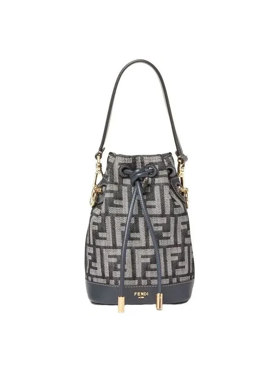 Мини-сумочка Fendi FW25 Mon Tresor FF Jacquard 'Blue' 8BS109AUT4F1UJ5 — изображение 1 из 6, синий