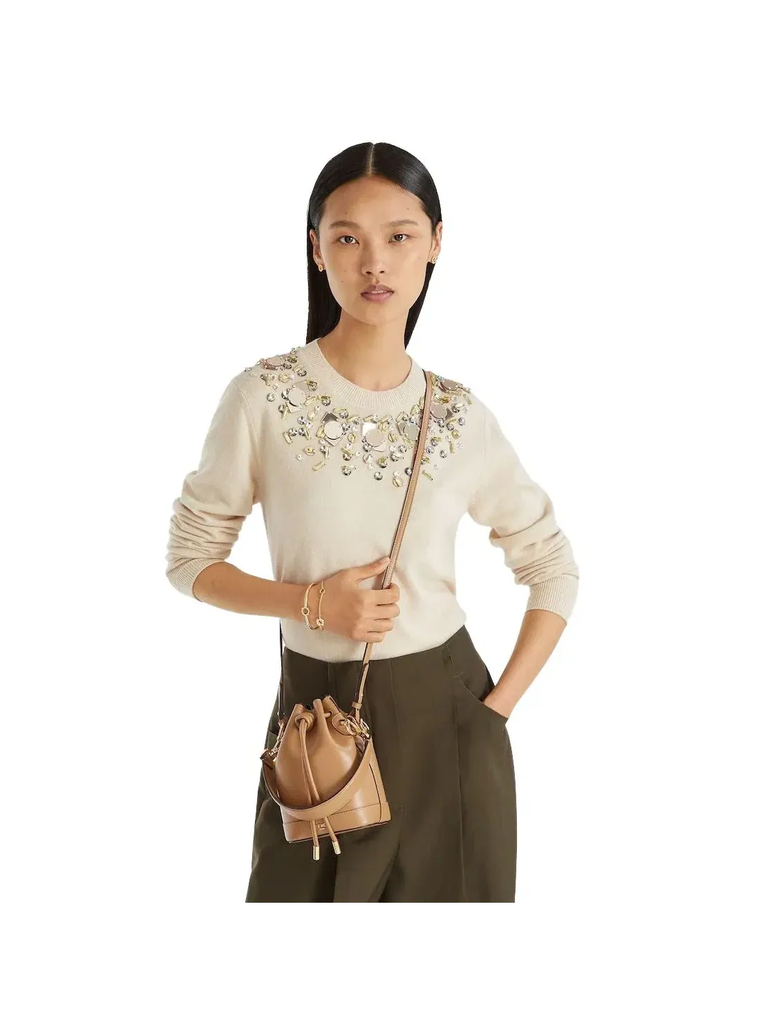 Мини-сумка Fendi FW25 Mon Tresor Cappuccino «Бежевый» 8BS109AYJ1F19P8 — 6