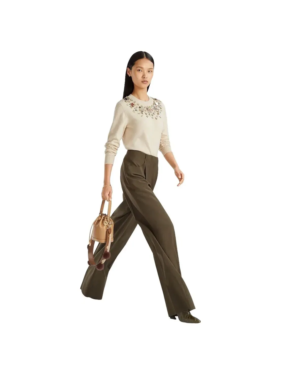 Мини-сумка Fendi FW25 Mon Tresor Cappuccino «Бежевый» 8BS109AYJ1F19P8 — 7