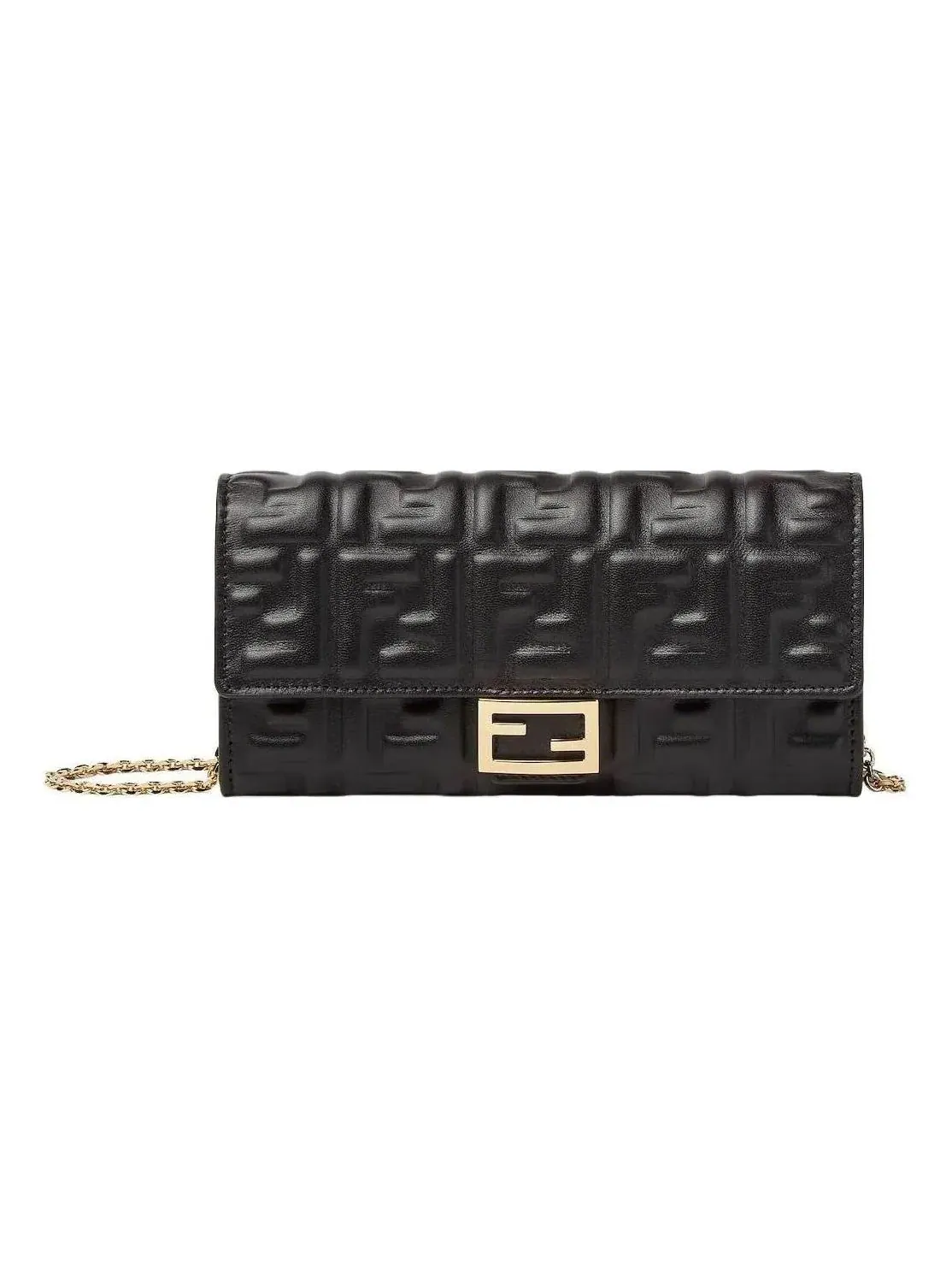 Сумка Fendi SS26 Baguette Continental с цепочкой, черная, 8M0365AAJDF0KUR — изображение 1 из 4, черный