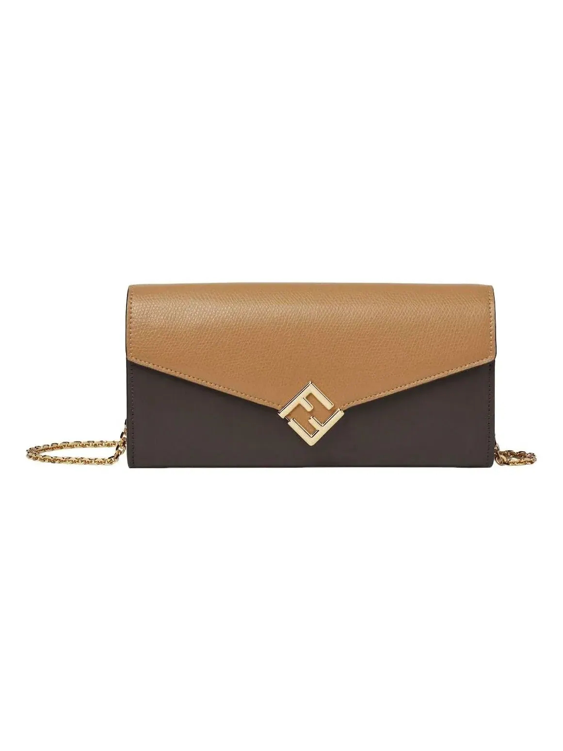 Кошелек Fendi FW25 FF Diamonds Continental With Chain 'Brown Beige' 8M0365ALV4F1UJ9 — изображение 1 из 4, коричневый