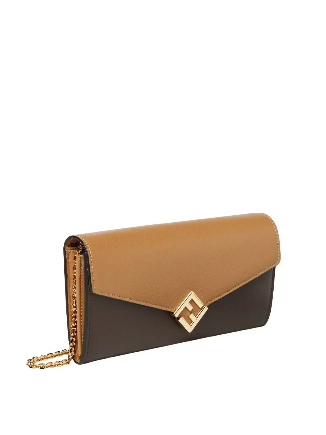 Кошелек Fendi FW25 FF Diamonds Continental With Chain 'Brown Beige' 8M0365ALV4F1UJ9 — изображение 2 из 4, коричневый