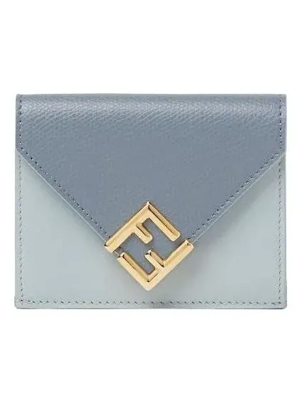 Кошелек Fendi SS26 FF Diamonds, светло-голубой, 8M0480ALV4F1URV — изображение 1 из 4, синий