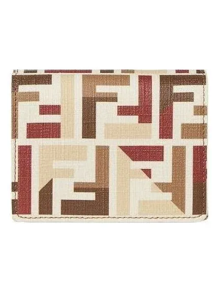 Женский кошелек Fendi Roma Wallet — изображение 1 из 4, бежевый