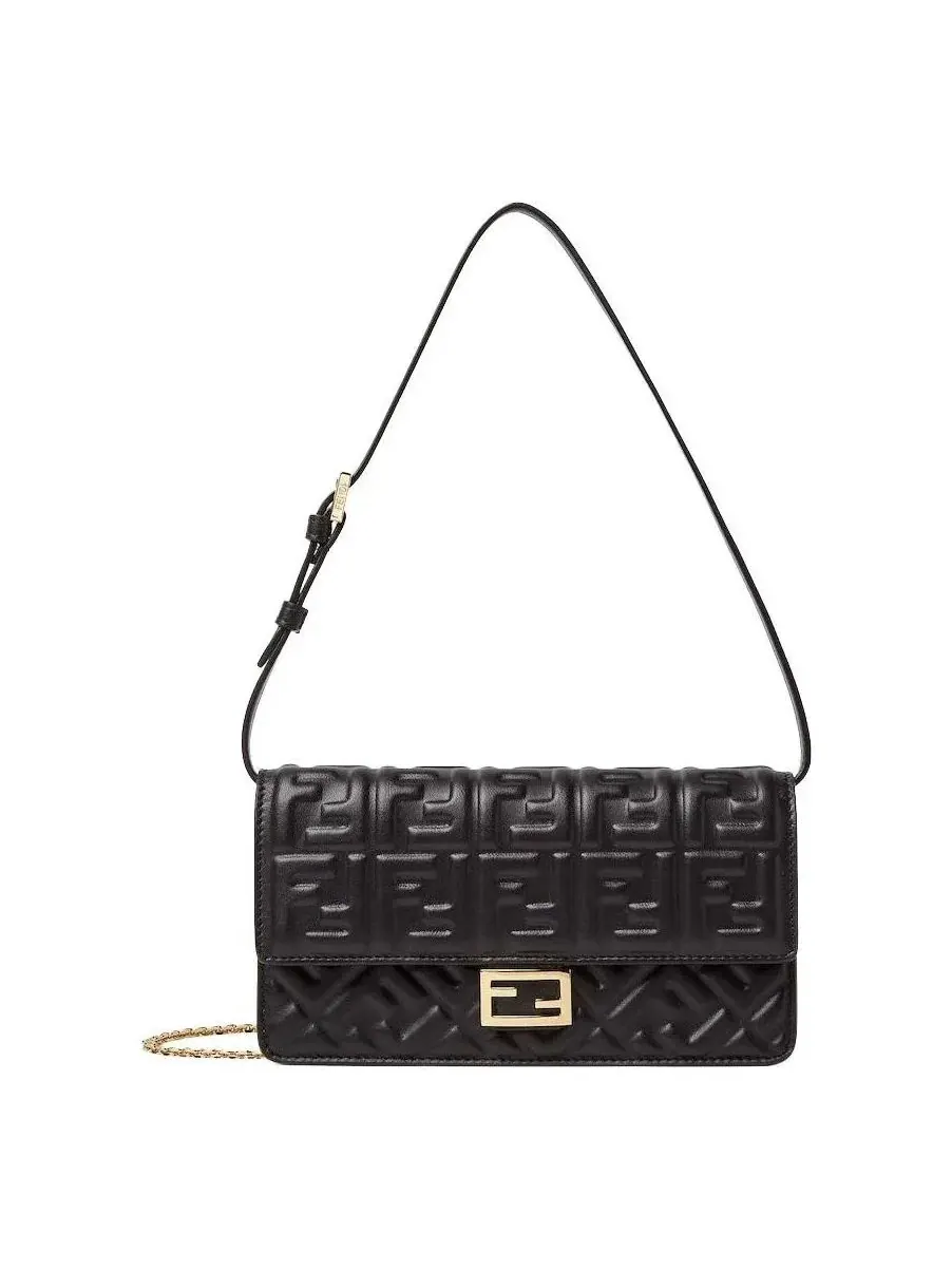 Кошелек-цепочка Fendi SS26 Baguette, черный, 8M0498AAJDF0KUR — изображение 1 из 6