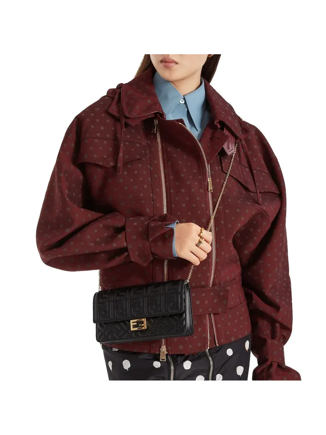 Кошелек-цепочка Fendi SS26 Baguette, черный, 8M0498AAJDF0KUR — изображение 6 из 6