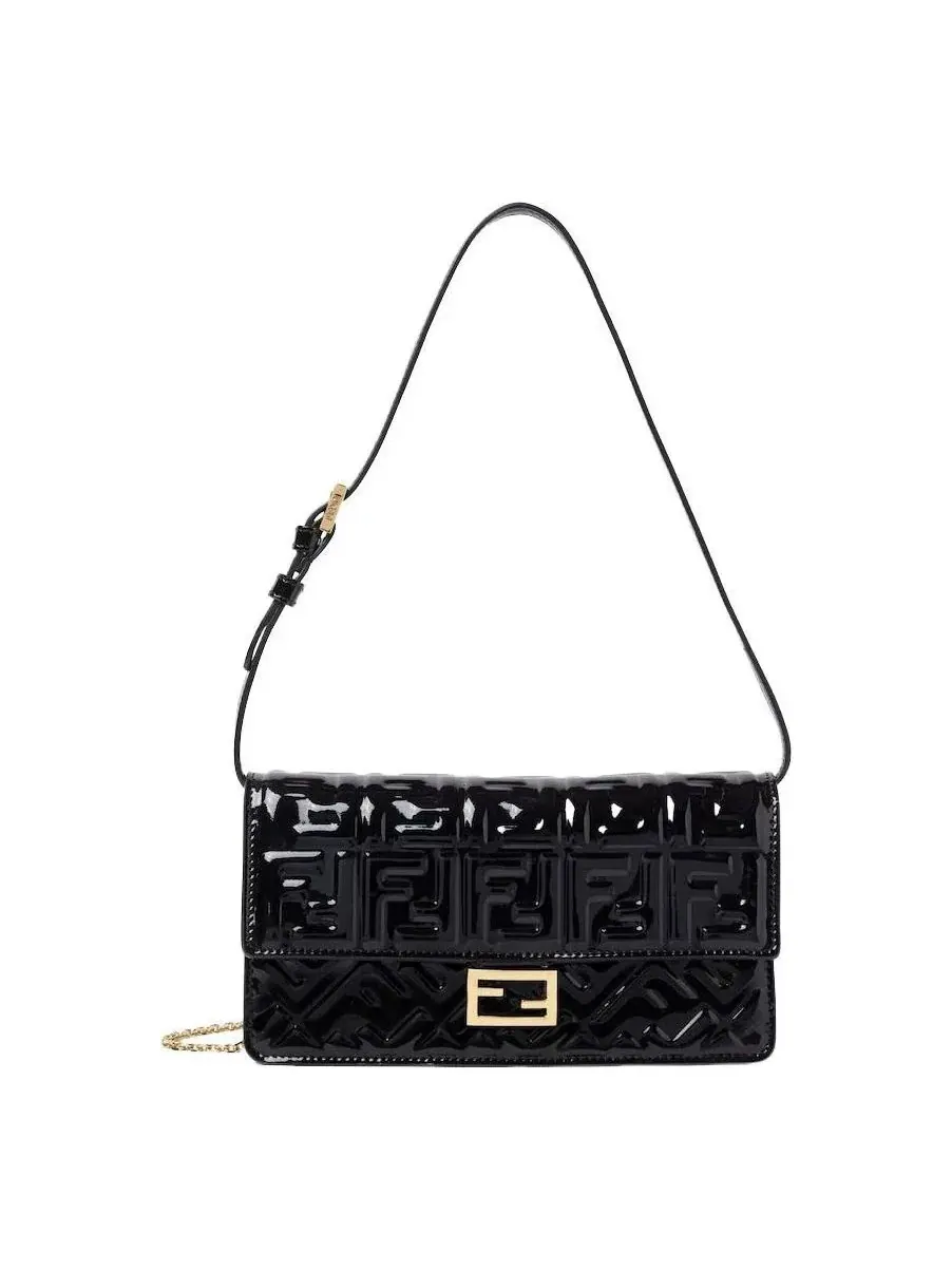 Кошелек-цепочка Fendi SS26 Baguette, черный, 8M0498AW5OF0KUR — изображение 1 из 4