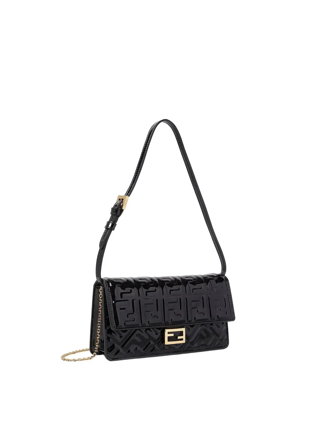 Кошелек-цепочка Fendi SS26 Baguette, черный, 8M0498AW5OF0KUR — изображение 2 из 4
