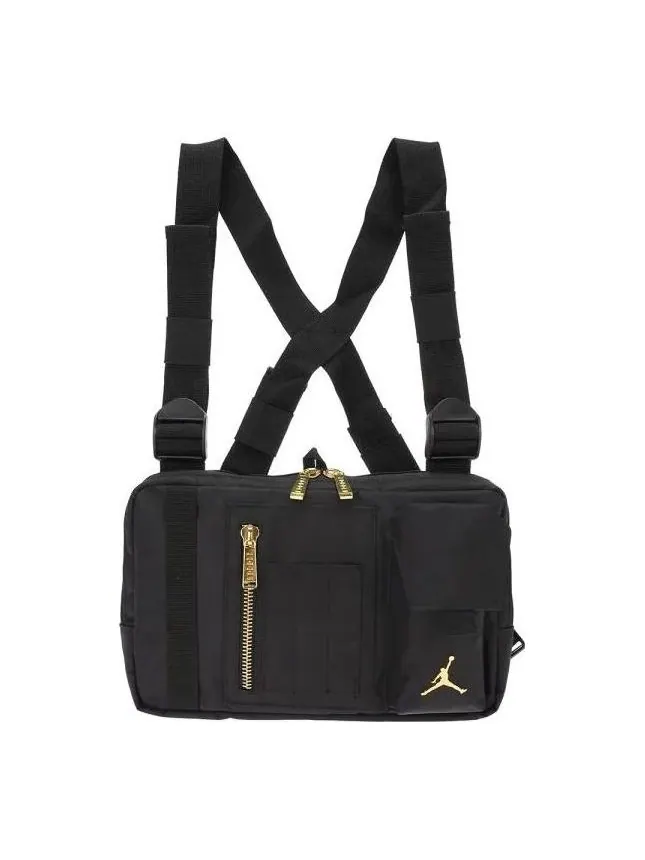 Сумка-разгрузочный жилет Air Jordan MA-1 'Black Gold' — изображение 1 из 6, черный/золотистый