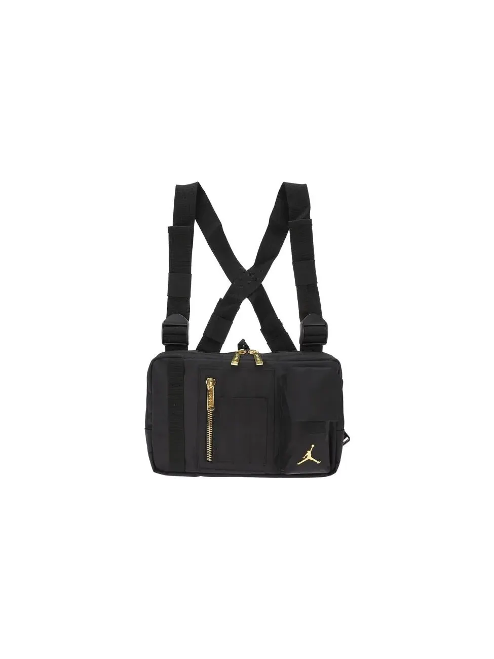 Сумка-разгрузочный жилет Air Jordan MA-1 'Black Gold' — изображение 2 из 6, черный/золотистый