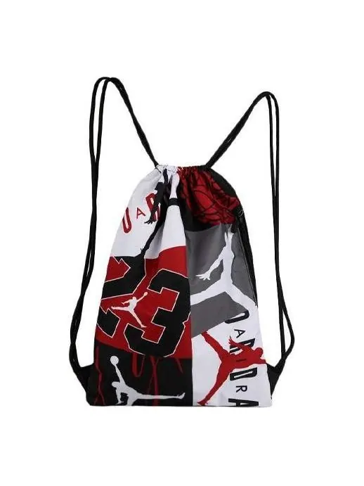 Сумка Air Jordan Drawstring Bag 'White Black Grey' — 1