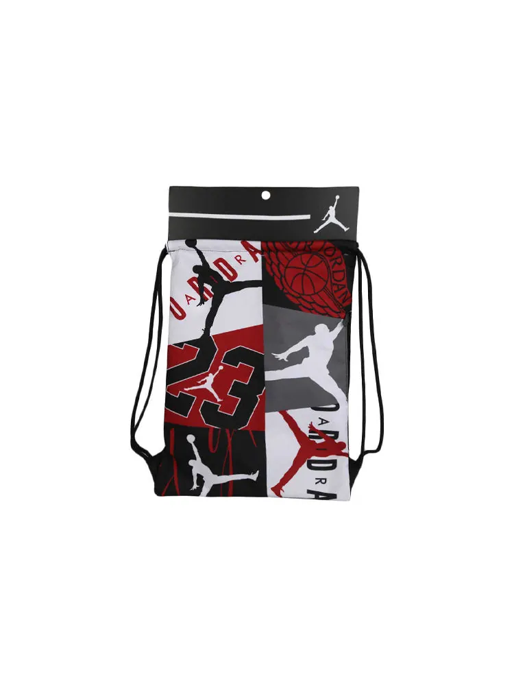 Сумка Air Jordan Drawstring Bag 'White Black Grey' — 3