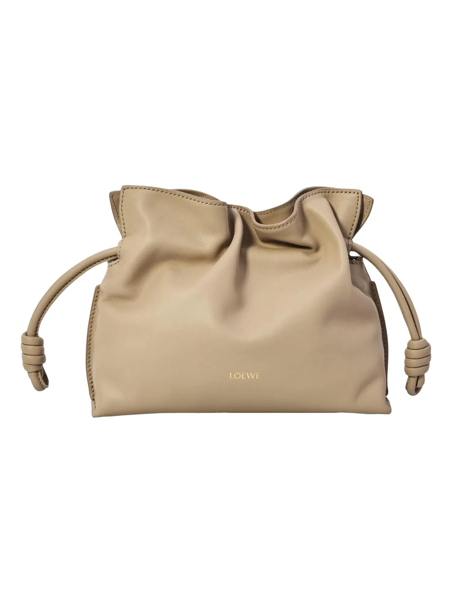 Мини-клатч Loewe Flamenco — изображение 1 из 5, бежевый