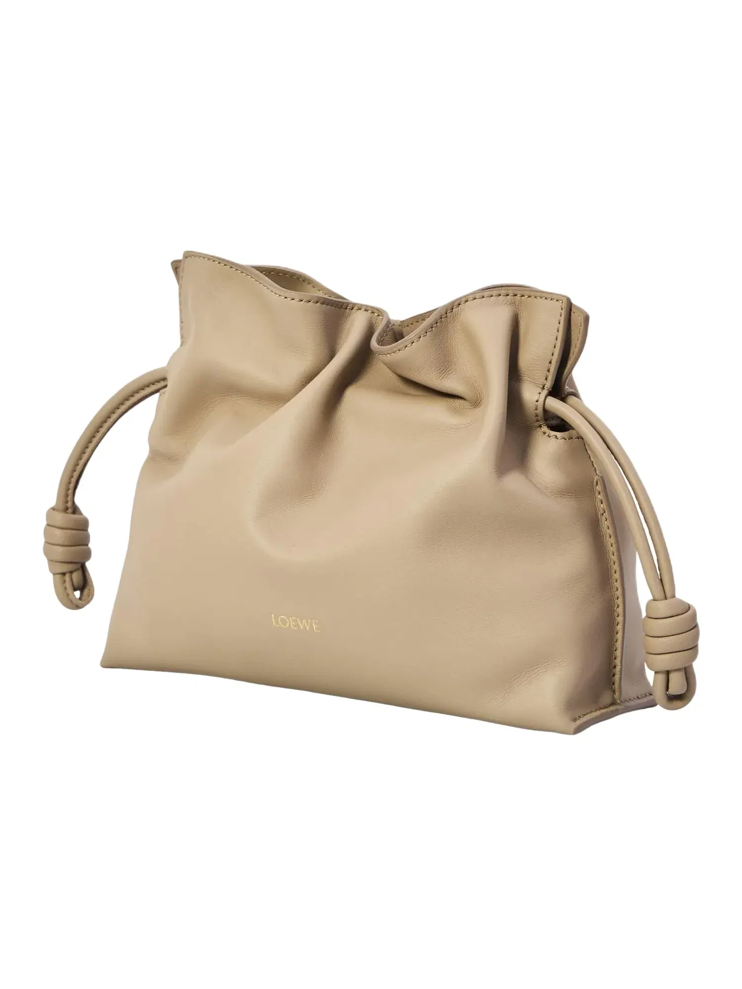 Мини-клатч Loewe Flamenco — изображение 2 из 5, бежевый