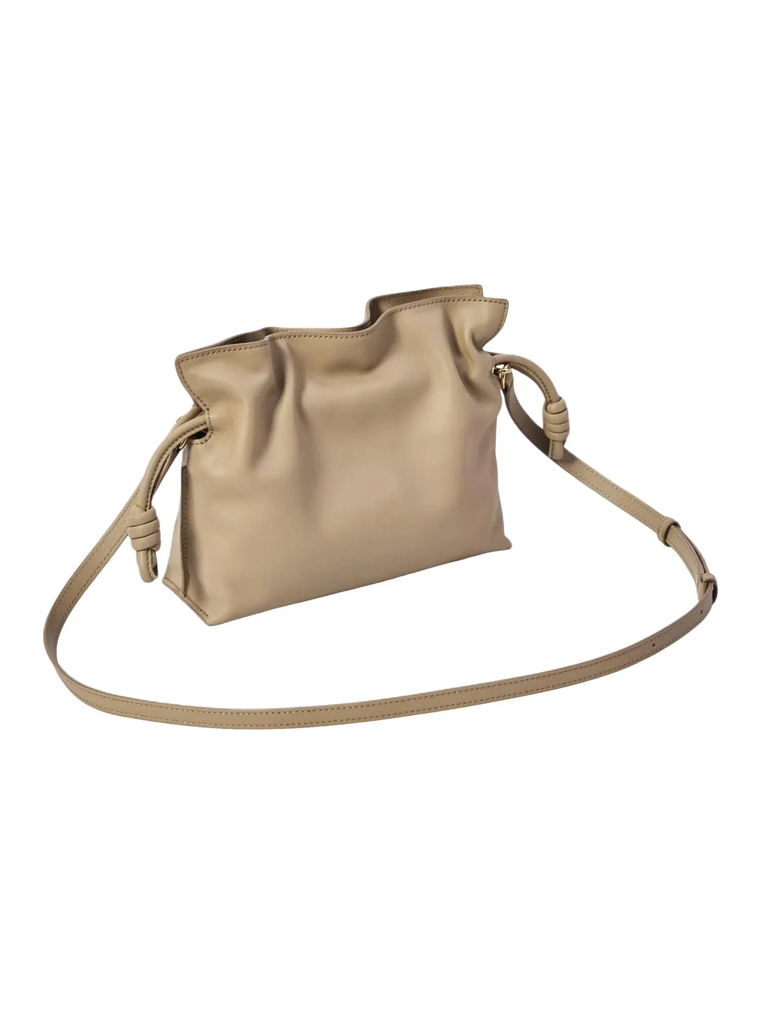Мини-клатч Loewe Flamenco — изображение 3 из 5, бежевый