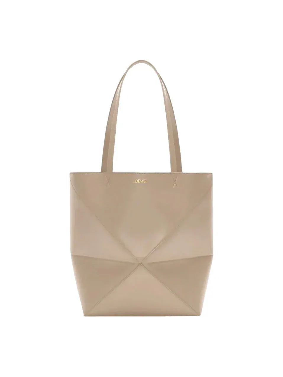 Сумка-шоппер Loewe Medium Puzzle Fold Tote — изображение 1 из 6, бежевый
