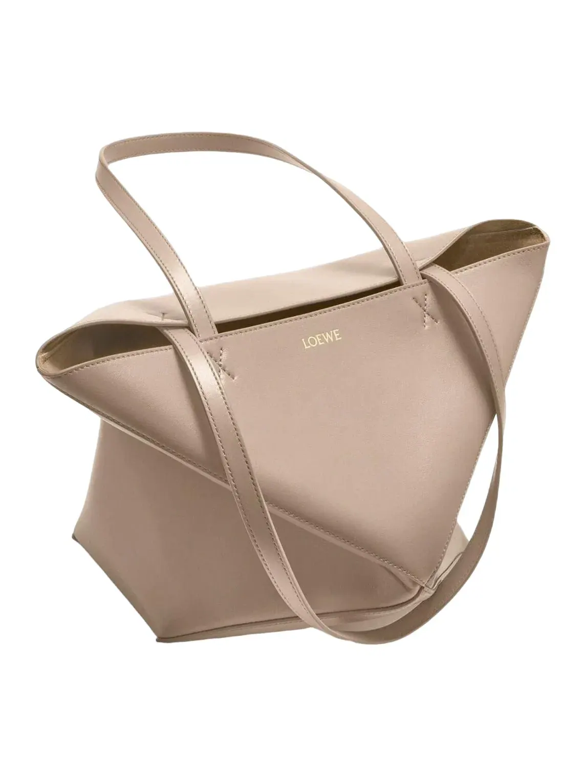 Сумка-шоппер Loewe Medium Puzzle Fold Tote — изображение 3 из 6, бежевый
