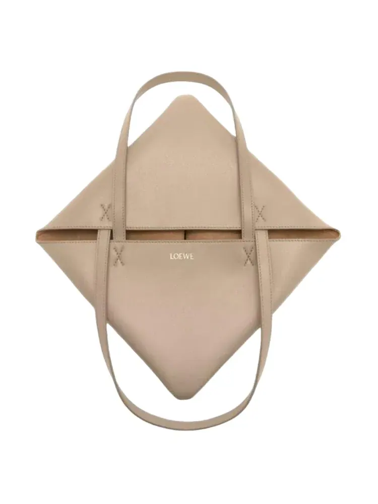 Сумка-шоппер Loewe Medium Puzzle Fold Tote — изображение 5 из 6, бежевый