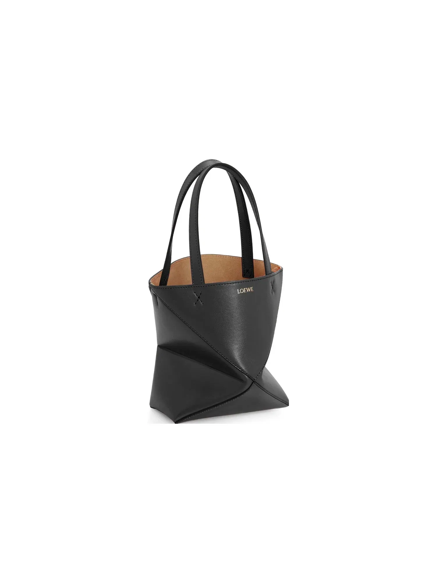 Сумка-шоппер Loewe Mini Puzzle Fold Tote, черная, A657V25X01-1100 — изображение 4 из 8, черный