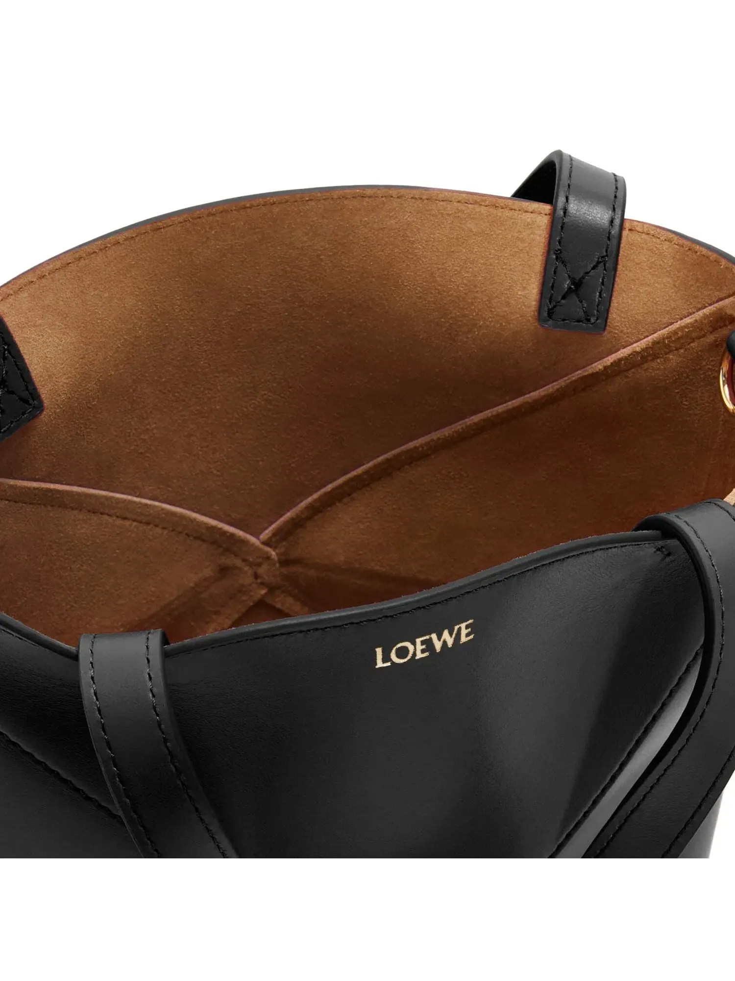 Сумка-шоппер Loewe Mini Puzzle Fold Tote, черная, A657V25X01-1100 — изображение 7 из 8, черный