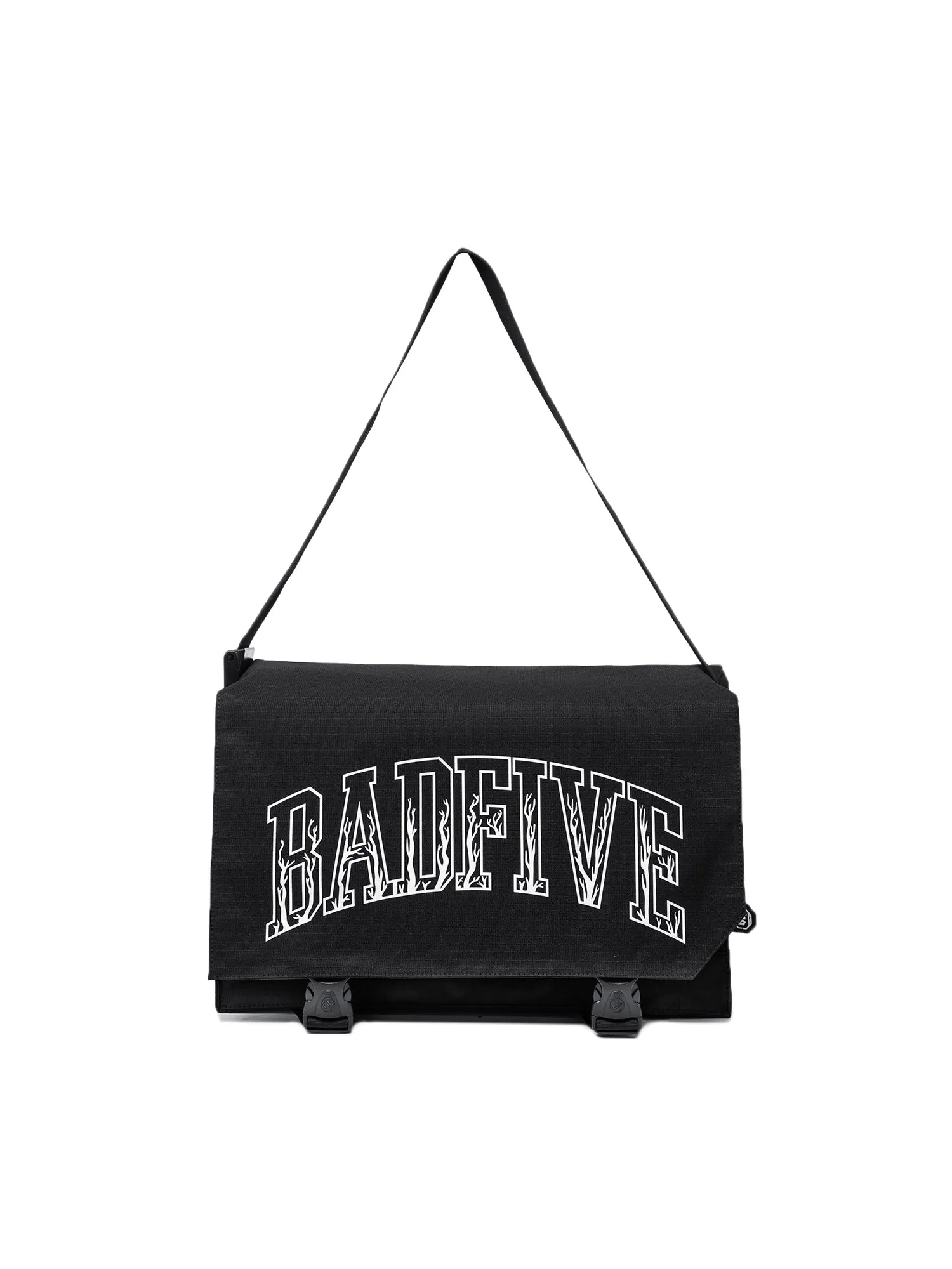 Сумка через плечо Li-Ning BadFive Graphic Crossbody Bag — изображение 6 из 6, черный/белый