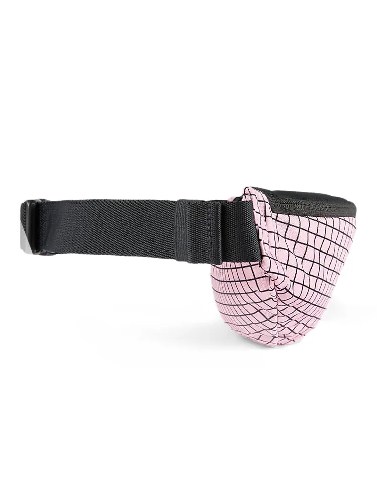 Поясная сумка Nike SB Heritage Print Waistpack Fanny Pack 'Black Pink' — изображение 2 из 4, черный розовый