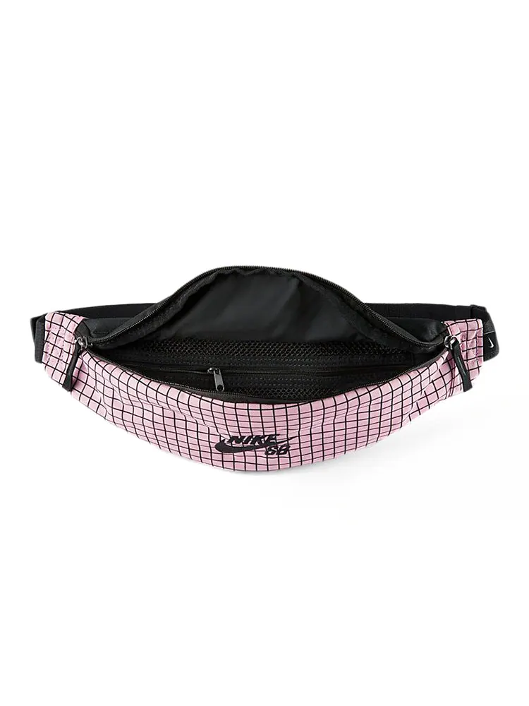 Поясная сумка Nike SB Heritage Print Waistpack Fanny Pack 'Black Pink' — изображение 4 из 4, черный розовый