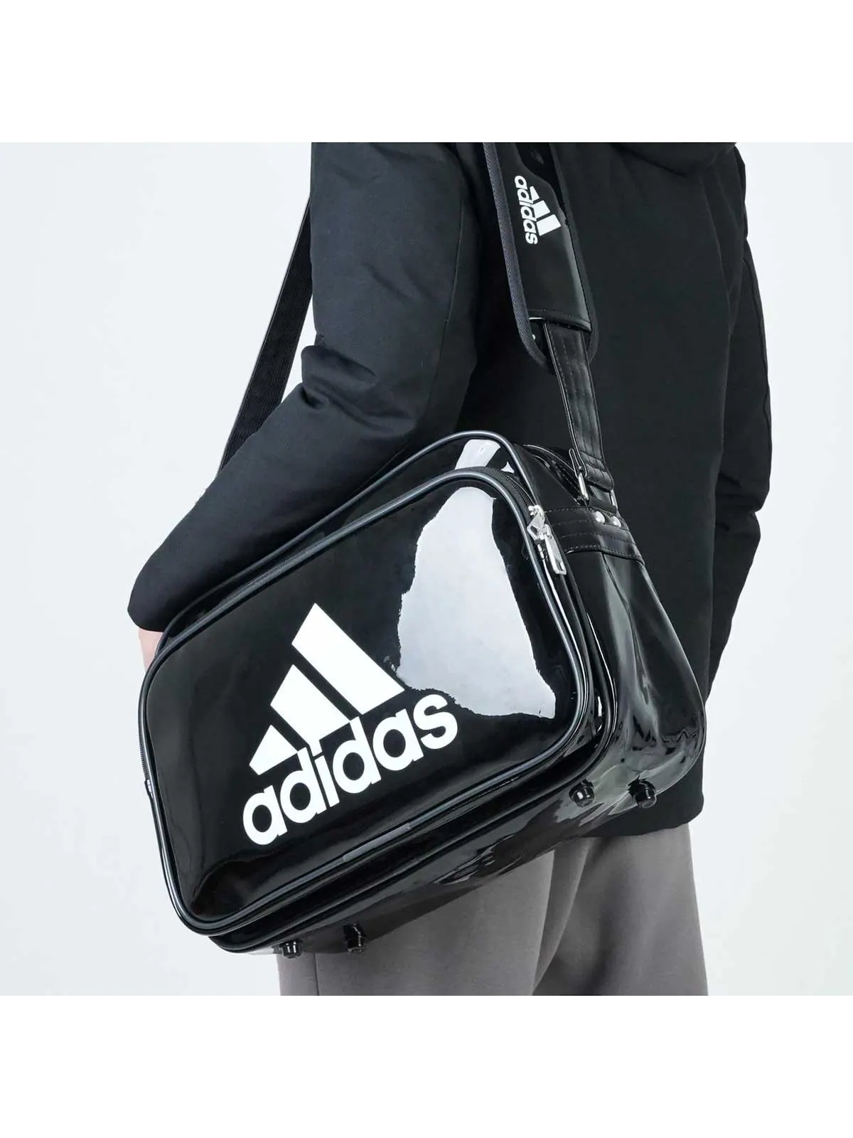 Эмалированная сумка Adidas 'Black' — 5