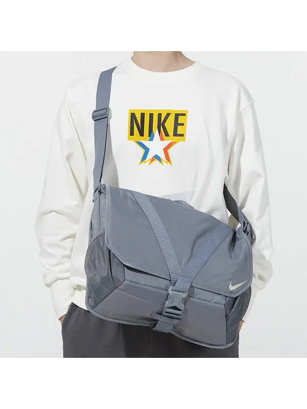 Сумка sportswear essentials shoulder bag 'light blue' Nike — 4