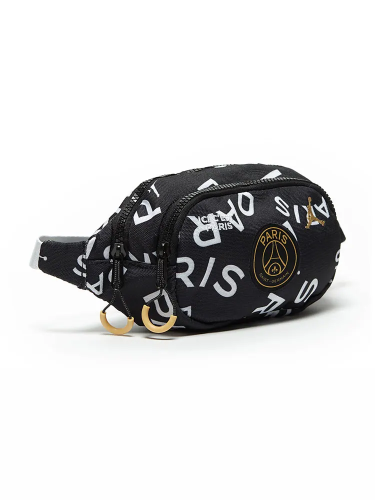 Сумка-мессенджер Air Jordan x Paris Saint Germain, черная, модель — изображение 8 из 9, черный/белый/золотистый