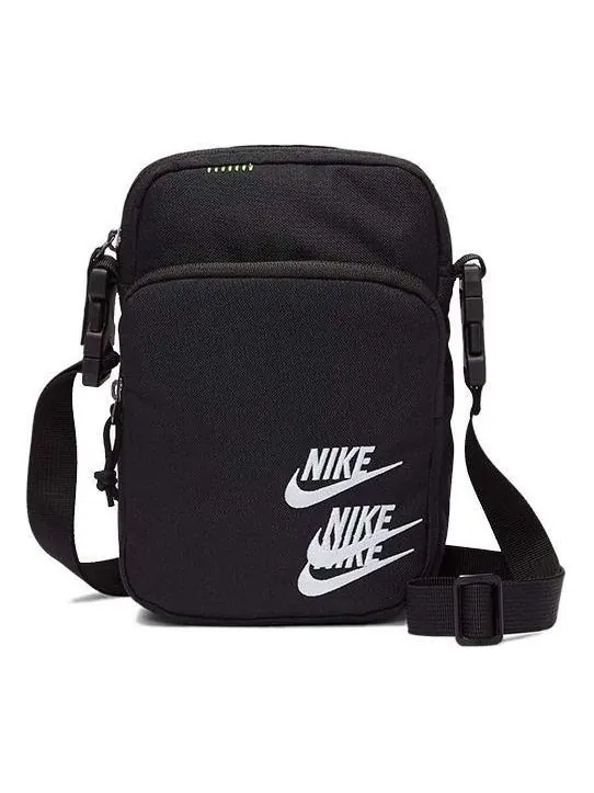 Сумка Nike Heritage Embroidered Triple Logo Shoulder Bag 'Black' — 1