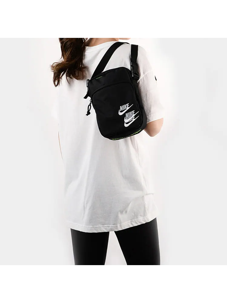 Сумка Nike Heritage Embroidered Triple Logo Shoulder Bag 'Black' — 5