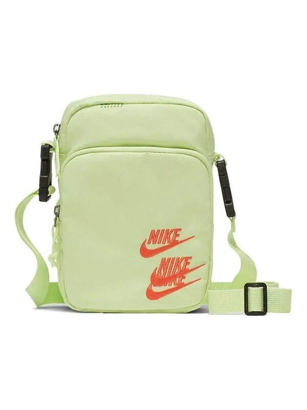 Сумка heritage embroidered "triple logo" sling bag 'light lime green' Nike — 1