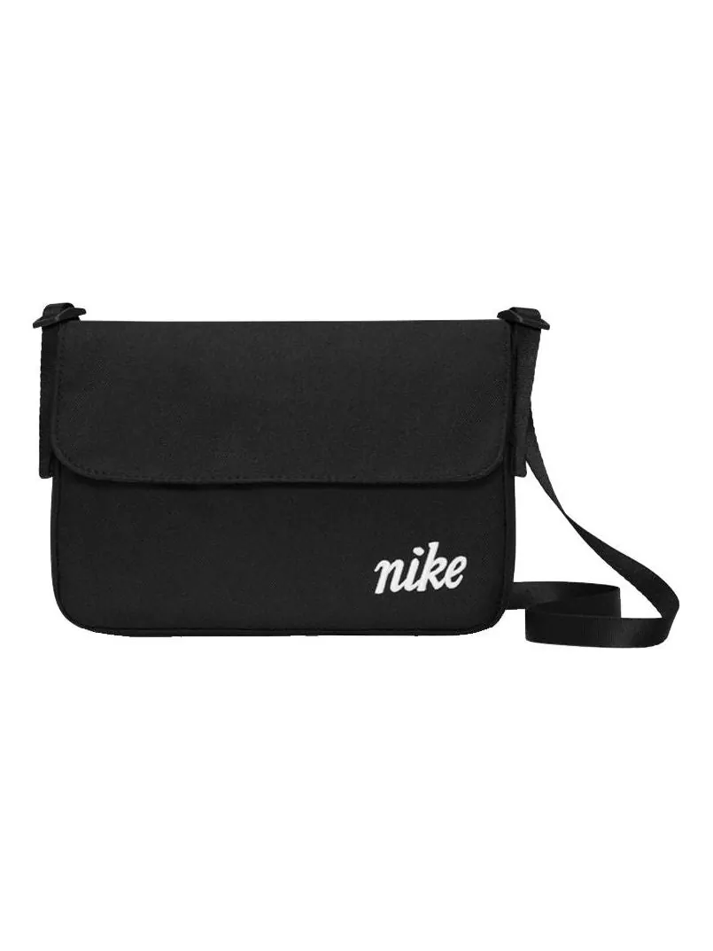 Сумка Nike Large Capacity Athleisure Casual Sports Shoulder Bag Messenger Bag Unisex Pure Black — 1