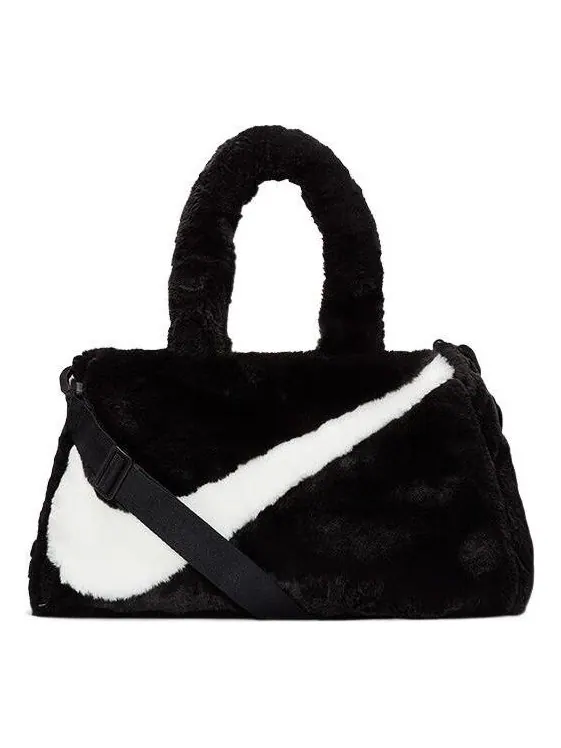 Сумка-тоут Nike NSW Faux Fur Tote Bag 'Black White' — 1