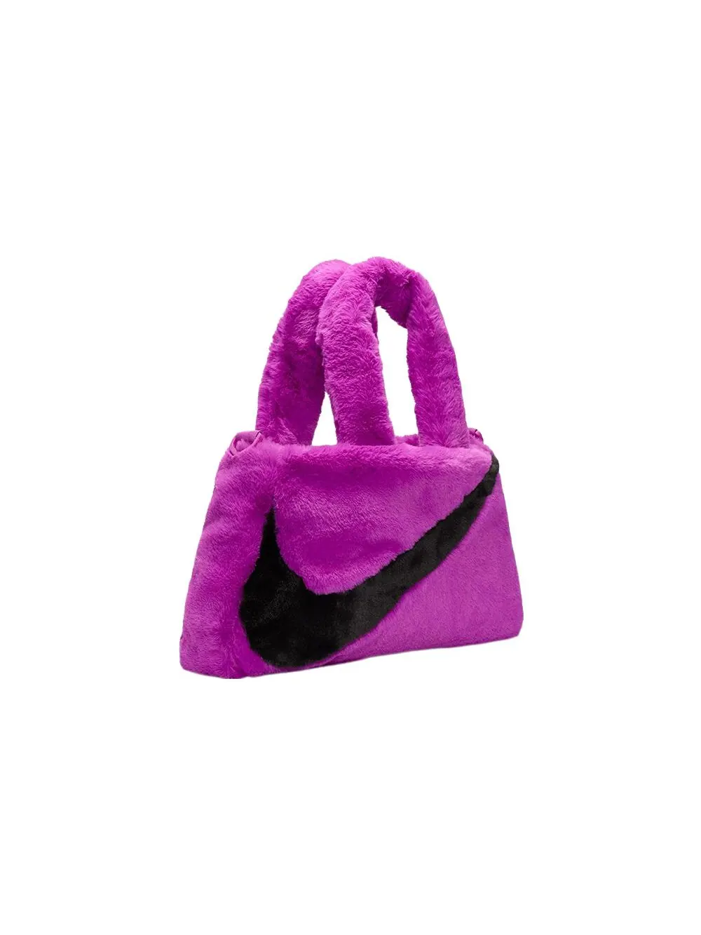 Сумка-шоппер Nike NSW из искусственного меха — изображение 3 из 6, фиолетовый/черный