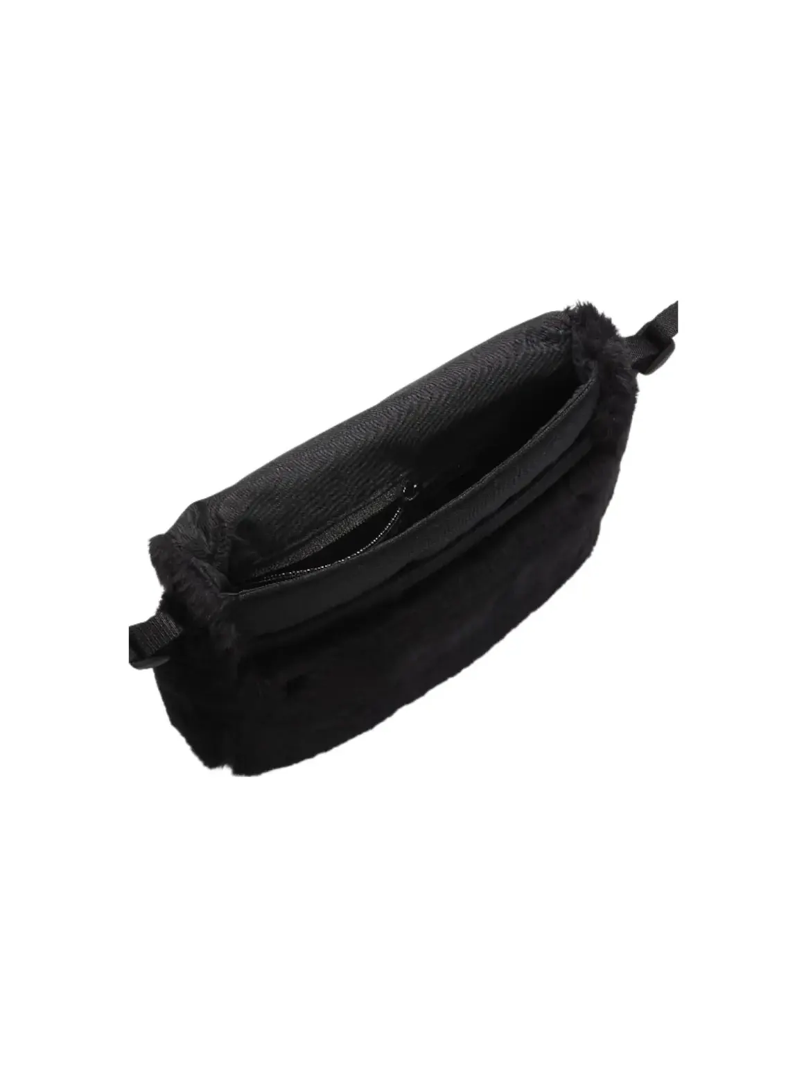 Сумка кросс-боди Nike Sportswear Futura 365 Faux Fur Crossbody Bag 1L 'Black White' — 4