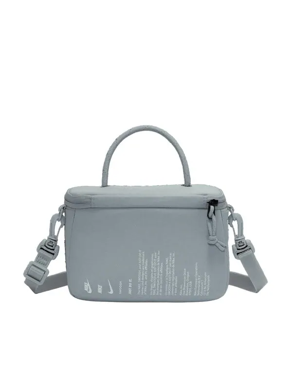 Сумка mini shoebox crossbody 'grey' Nike — изображение 2 из 2, серый/серый/белый