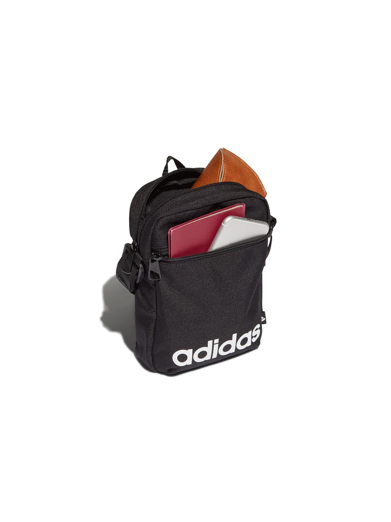 Сумка через плечо Adidas Essentials Logo — изображение 4 из 4, черный/белый